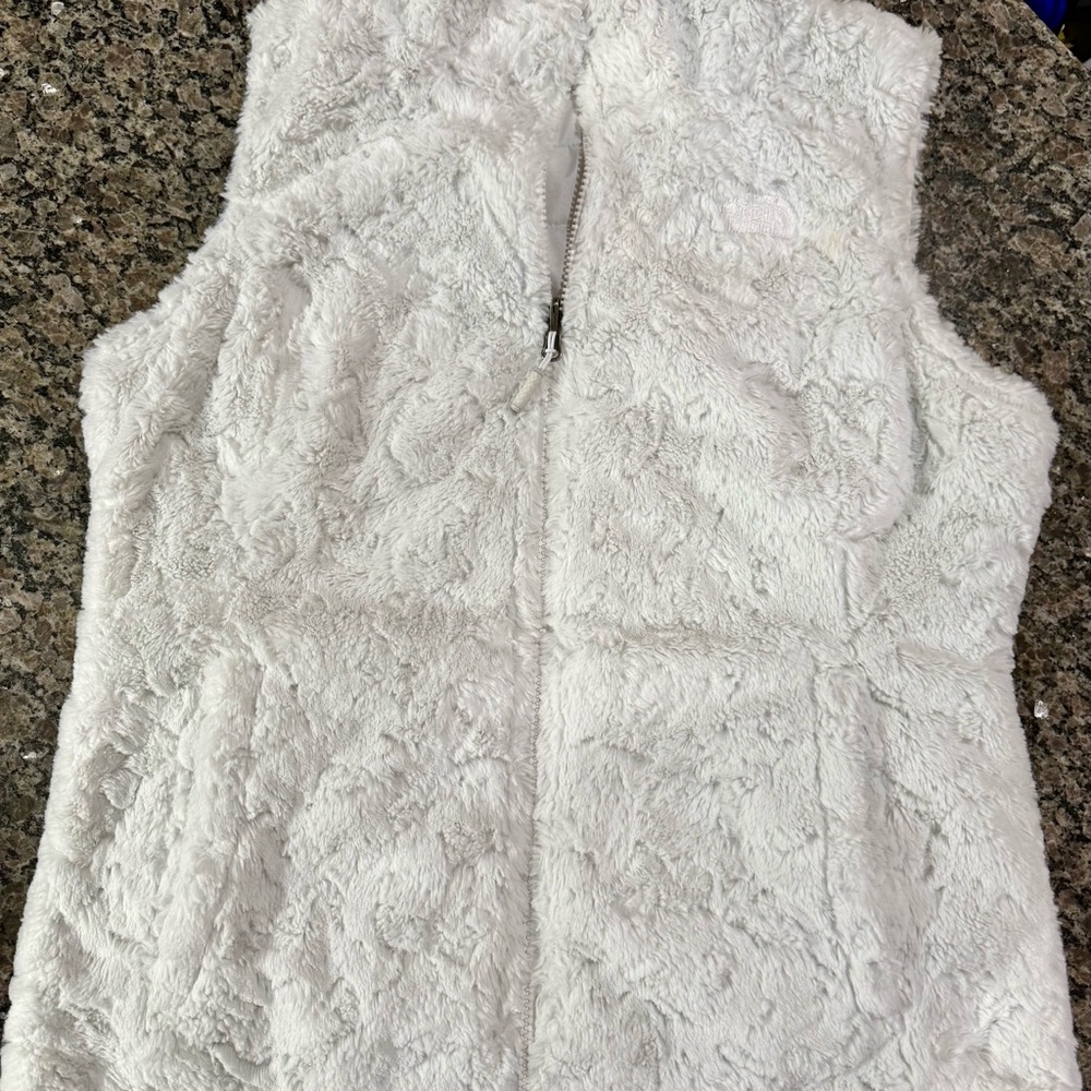 The North Face White Fleece Vest